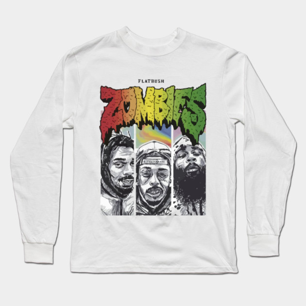 Flatbush three Flatbush Zombies Merch Long Sleeve TShirt TeePublic